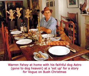 Warren Fahey at home